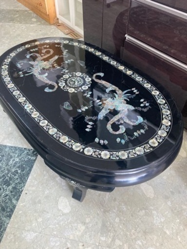 螺鈿細工  ローテーブル センターテーブル　中古　リサイクルショップ宮崎屋　住吉店24.3.11k