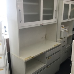 訳あり現状品　配達可【食器棚】【棚】【キッチンボード】クリーニング済【管理番号11103】