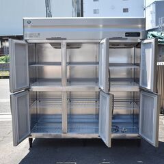 ≪yt1193ジ≫ ホシザキ 業務用冷凍冷蔵庫 HRF-180AF3 6ドア 幅180cm 奥行80cm 三相200V 逆相？ 2019年製 現状品 50803-03の画像