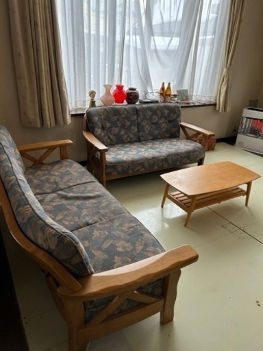 【引き取り決定】カリモク家具　セットソファー　2がけ用、3人掛け用