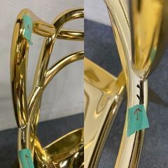Kartell/カルテル  マスターズ ゴールド ダイニングチェア SFCH-K5864-GG フィリップ・スタルク③ 中古家具 店頭引取歓迎 R8079の画像