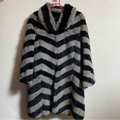 moussy ラビットファーコート