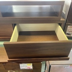 【リサイクルサービス八光】幅105-194㎝　ダークブラウン　伸縮式テレビボード　40型まで対応の画像