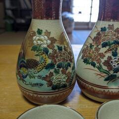 新品　九谷焼　銚子　お猪口７点セットの画像