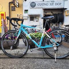 ロードバイク GIANT 700x28c 2x8変速 フレーム アルミ 青