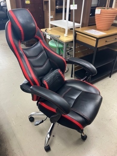 取引場所 南観音 K2403-374 サンワサプライ ゲーミングチェア オットマン付き 150-SNCL003 汚れ キズあり