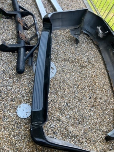 純正リアバンパー、ランクル100