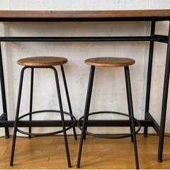 カウンターテーブルと椅子 3/13まで