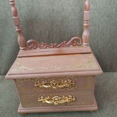 アクセサリー入れ オルゴール付き 18cm × 10cm