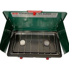 24C159_ジS Coleman コールマン パワーハウスLPツーバーナー JCM-S201A やや難あり 中古の画像