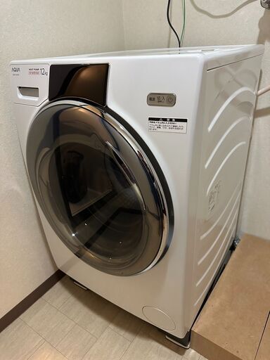 極上品　ドラム式洗濯乾燥機 ホワイト AQW-D12P-L(W) [洗濯12.0kg /乾燥6.0kg