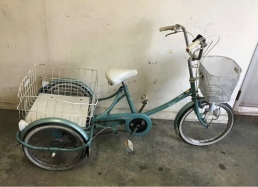 193●⑥岐阜発　TSUNODA TRISTAR 6段変速/大人用三輪車/ミンナ/自転車/走行確認/サビ有り/防犯有り/現状品　R4.9/12