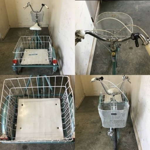 193●⑥岐阜発　TSUNODA TRISTAR 6段変速/大人用三輪車/ミンナ/自転車/走行確認/サビ有り/防犯有り/現状品　R4.9/12