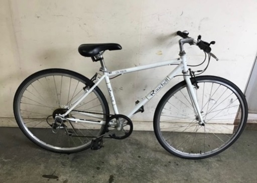 198●岐阜発 20. 自転車 クロスバイク 7段変速 ホワイト 700C Raychell(レイチェル) CR-7007R 走行確認 防犯有り R4.10/3