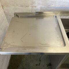 【Maruzen】 マルゼン ステンレス 2槽シンク ソイルドシンク 作業台 バックガードあり 棚 厨房用品 業務用 W1820×D650×H850mm ⑱