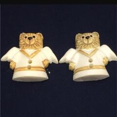 天使のクマのボタン