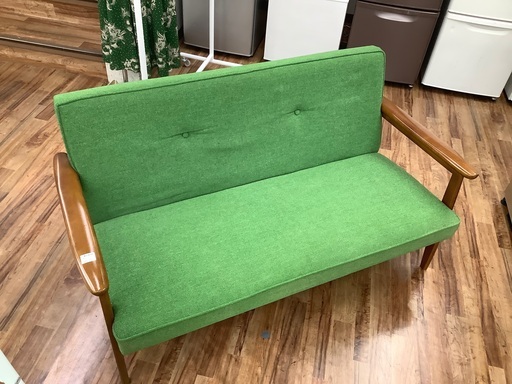 カリモク60 Kチェア 2シーター W36183 50周年復刻記念プレート karimoku