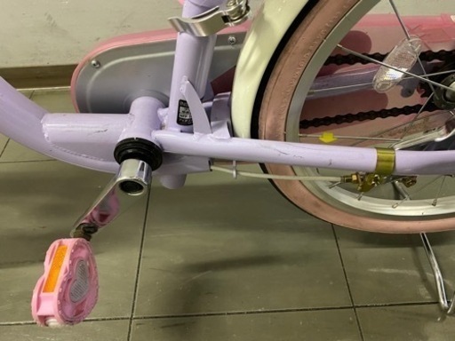 こども自転車 18インチ　ディズニープリンセスゆめカワ　補助輪あり　女の子　