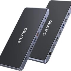 GIISSMO 14-IN-1 USB-C ドッキングステーショ...