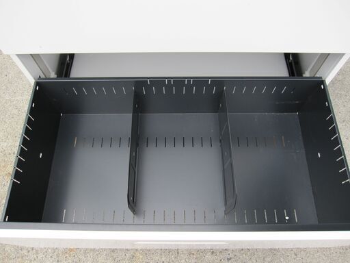 上下書庫セット 両開き/3段ラテラル ホワイト コクヨ製エディア 鍵無し