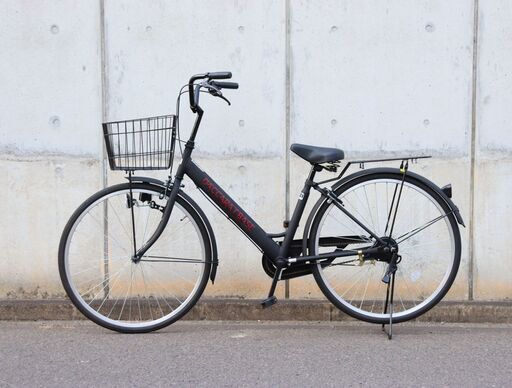 【ジモ取引終了10/31】≪U715ジ限≫ DACCARATBASE/ダカラットベース 自転車 FV-B260BA-C 26インチ マットブラック 変速なし 外出/買い物/サイクリング