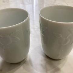 未使用　保管品　たち吉　ゴールデンアップル　カップ　2つセット