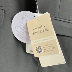 GLACIER（ハニーズ）カラーレスジャケット＋イージーテーパードパンツ（ブラック）Ｌの画像