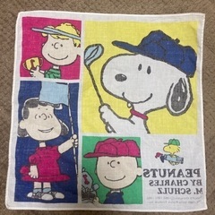 ヴィンテージ　スヌーピーハンカチ　の画像