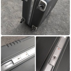 ● SPALDING スポルディング キャリーケース TSAロック スーツケース ハードタイプ 大型 Lサイズ 海外旅行  H79 W59  D28cm 中古 ③の画像