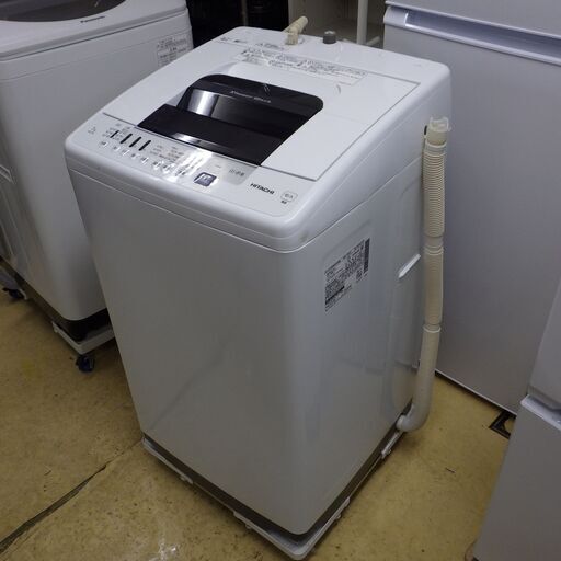 2020年製 日立 タテ型 全自動洗濯機 7kg 配達設置対応/1カ月保証 HITACHI NW-70E W ピュアホワイト