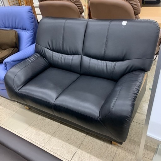 2人掛けソファ ブラック ※2400010356421