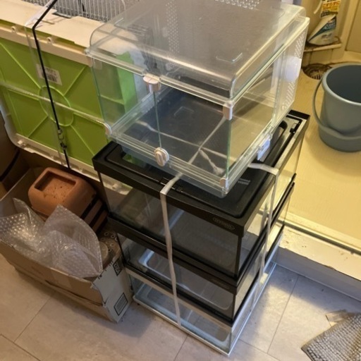 （値下げ交渉アリ）爬虫類・両生類用ケージ（複数）