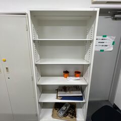 家具 オフィス用家具 事務棚2台 (S.K.K)　書類棚