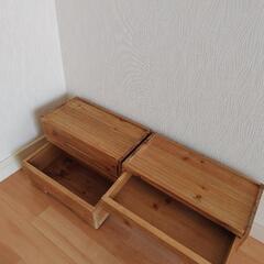 【お譲り先決まりました】木箱4個セットの画像