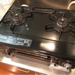 【お渡し予定者決定】パロマ　ガスコンロ　二口　グリル付きテーブルコンロ
