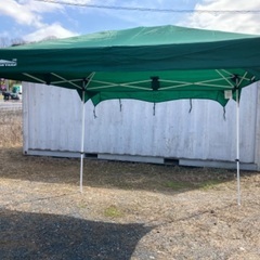 最終値下【中古品】KANTAN TARP 240 ダークグリーン カンタンタープ タープテント イベントテント ワンタッチ