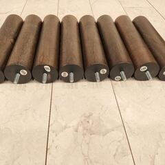 ②【2ヶ月のみ使用 綺麗】【無印良品
】木製脚 26ｃｍ ブラウン M8 4本組 ベッド ソファの画像