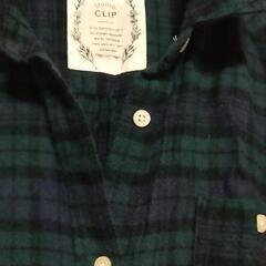 studio CLIPレディース ロングネルシャツの画像