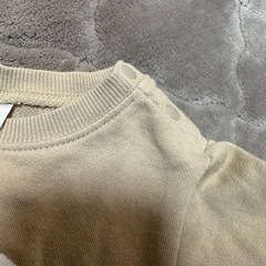 美品★バースデイ futafuta フタフタ ロンパース ベージュ80cmの画像