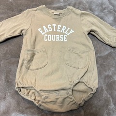 美品★バースデイ futafuta フタフタ ロンパース ベージュ80cmの画像