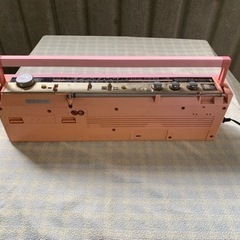昭和レトロ　日立　Ｗラジオカセットレコーダー　パディスコ　w4w4の画像