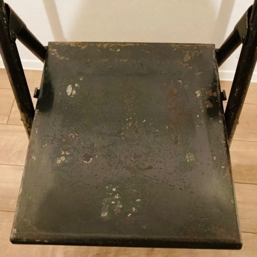 ヴィンテージ　椅子　イギリス軍　家具　軍物　ミリタリー　折り畳みチェア