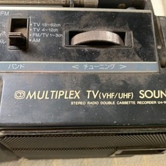 SANYO サンヨー サラウンド4 Wカセット ラジカセ の画像