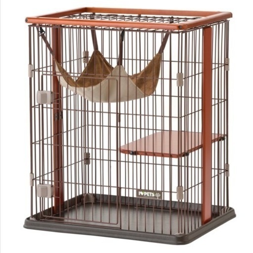 アイラブペット　ウッドワンサークルキャットミニ　ケージ　ハンモック付き