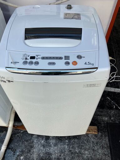 ☆中古￥7,800！【目玉商品！】エスケイジャパン　4.5kg洗濯機　家電　SW-M45A型　幅93㎝ｘ奥行55㎝ｘ高さ55㎝　【BC075】