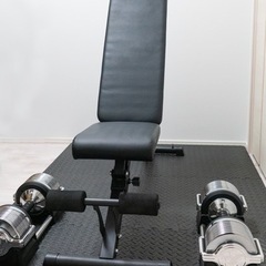 【筋トレ好き必見！】角度調節可能！トレーニングベンチ1台 
