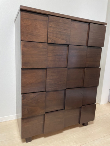 ヴィンテージタイプ ウッドハイチェスト 木製 レトロモダン ミッドセンチュリー