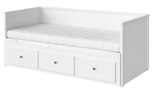 【中古品譲渡】IKEA ベッド ソファ シングル ダブル マットレス 北欧家具 寝具 イケア HEMNES ヘムネス デイベッド【引き渡し】