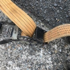 車載　　/ラチェットロープ　引き締めベルト　中古　現状渡　の画像