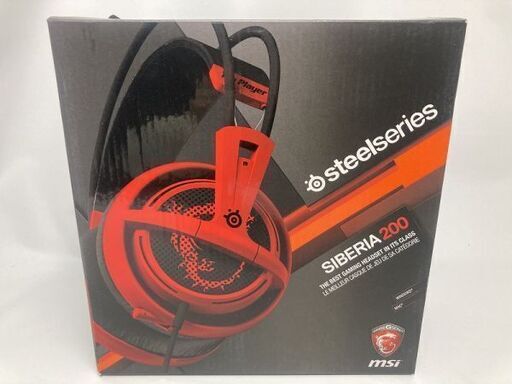 未使用☆ゲーム用ヘッドセット steelseries SIBERIA200 シベリア200 スティールシリーズ HS-00008 PN51182 (h)